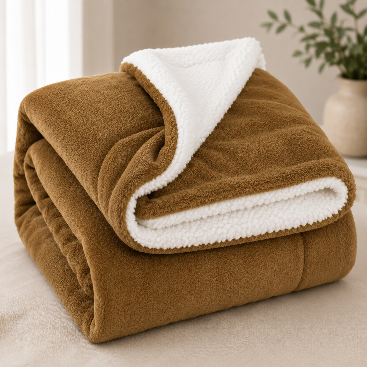 Sherpa fleece blanket